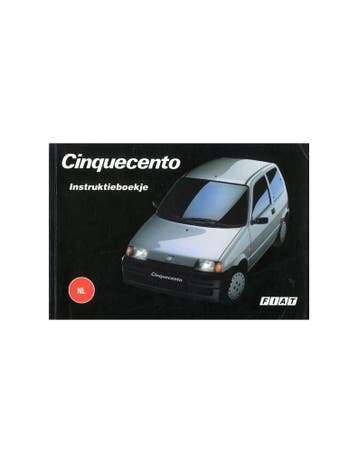 1995 FIAT CINQUECENTO INSTRUCTIEBOEKJE NEDERLANDS, Ophalen of Verzenden