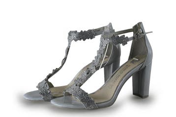 Marco Tozzi Sleehakken in maat 40 Zilver, Kleding | Dames, Schoenen, Overige kleuren, Verzenden, Marco Tozzi, Schoenen met hoge hakken