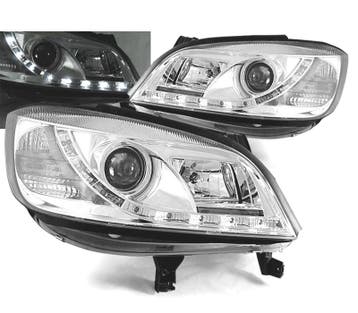 PHARES LED JOUR OPEL ZAFIRA 99-05 FOND CHROMÉ, Verzenden