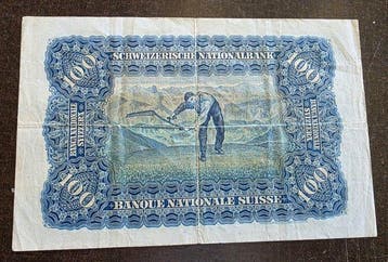 Zwitserland. - 100 Franken - 1945 - Pick 35s (Zonder, Postzegels en Munten