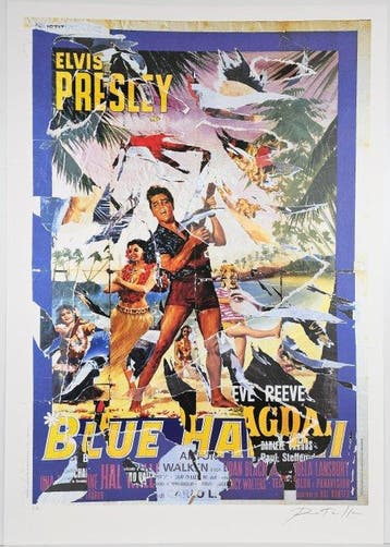 Mimmo Rotella (1918-2006) - Blue Hawaii