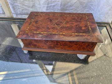 Boîte - marqueté - Bois - coffret en bois de thuya