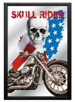 Skull Rider Mancave spiegel, Verzenden, Nieuw