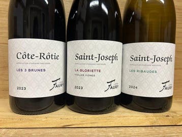 2023 Domaine Faury; Côte Rôtie Les 3 Brunes, Saint Joseph La, Verzamelen, Nieuw