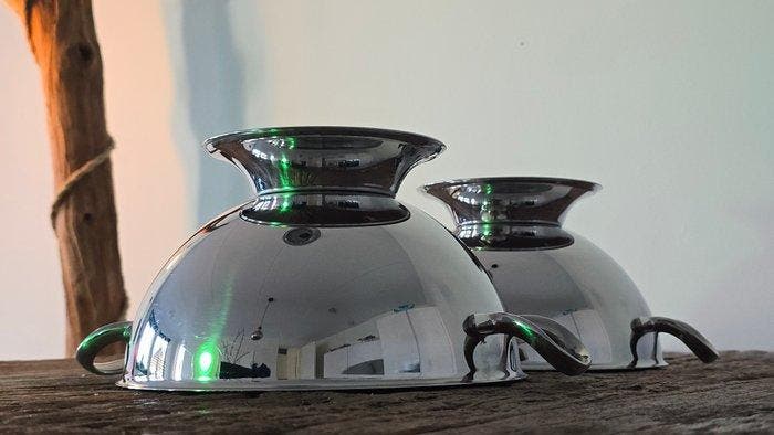 Alessi - Plateau (2) - Aciérie Travail des Métaux Carlo, Antiquités & Art, Antiquités | Meubles | Chaises & Canapés