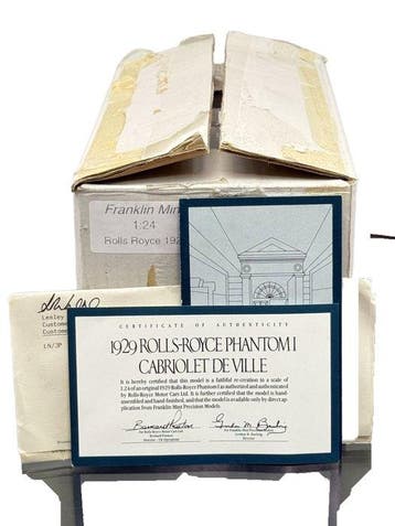Franklin Mint 1:24 - Modelauto - 1929 Rolls-Royce Phantom I, Hobby & Loisirs créatifs