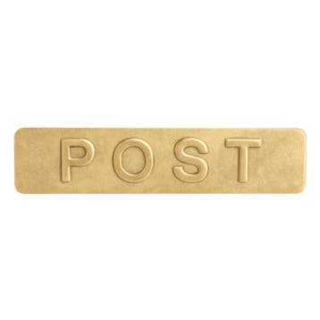 Front voor Homebox buitenklep getrommeld messing, Ophalen of Verzenden, Nieuw, Koper of Messing, Overige typen
