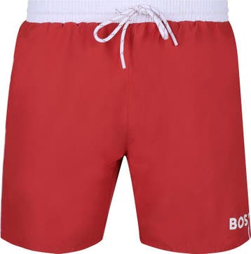BOSS Zwembroek Starfish Rood maat Maat 52/54 (L) Heren, Maat 52/54 (L), BOSS, Verzenden, Nieuw