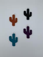 Cactus sleutelhanger in 19 verschillende kleuren, Ophalen of Verzenden, Nieuw