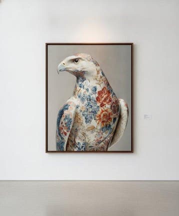 Alwwa Roma - Águila de Porcelana - XXL - Edición Única, Antiek en Kunst, Kunst | Schilderijen | Modern