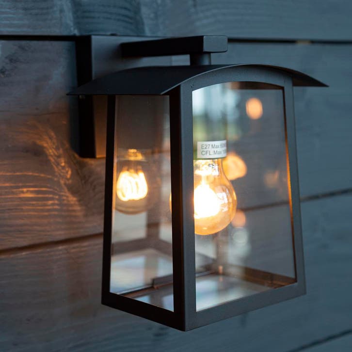 Strak & modern Motto Muurlamp Zwart Buitenverlichting, Jardin & Terrasse, Éclairage extérieur, Envoi