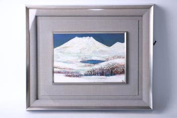 “Eerste sneeuw op de berg Asama” – Elegante Japanse