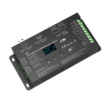 Skydance D5 5-Kanaals DMX 512 RDM LED Controller met Hoogsp, Verzenden