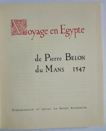Pierre Belon du Mans; Vincent Stochove; Gabriel Brémond;