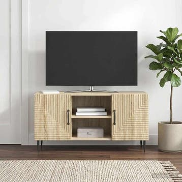 vidaXL TV Kast Sonoma Eiken 102 x 34,5 x 50 cm Bewerkt hout, Verzenden