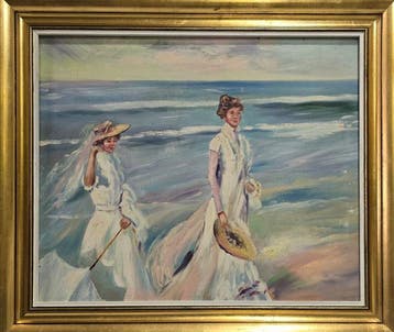 École valencianne (XX), daprés Joaquín Sorolla - La brise