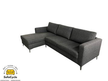 Hoekzetel donkergrijs compact 248 cm, links – nieuw, Maison & Meubles, Verzenden