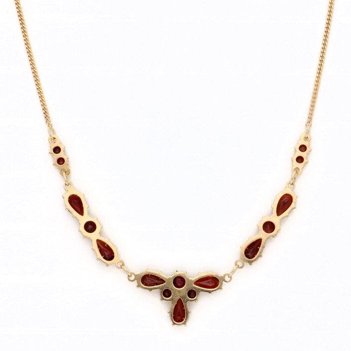 Collier - 14 carats Or jaune - grenade, Bijoux, Sacs & Beauté, Colliers