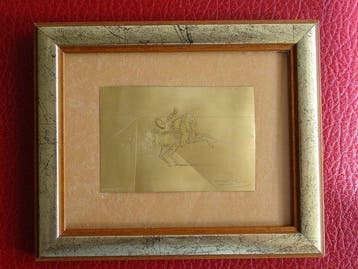 Salvador Dali (1904-1989) - Reliëf, El Caballero Mitológico,