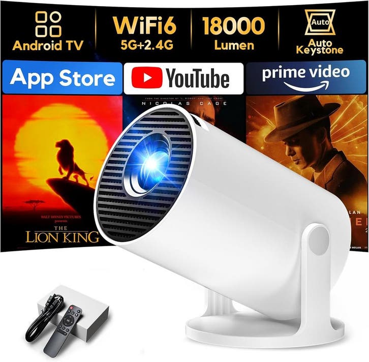 Akiyo 180 Mini Projector | Retour deal | Nu extreem goedkoop, Audio, Tv en Foto, Beamers, HD (720), Zo goed als nieuw, Verzenden