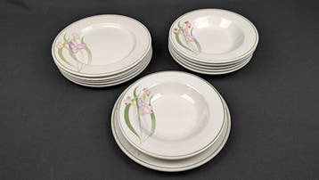 Pierre Cardin - Eetservies voor 6 (12) - Porselein - Iris