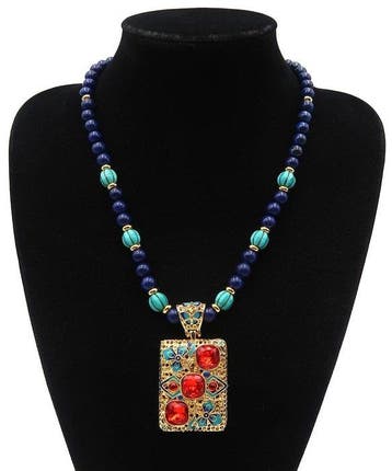 Lapis lazuli - Howliet turquoise - boeddhistische