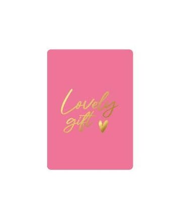 3x Mini kaartje Lovely Gift (Cadeaukaarten A7), Diversen, Verzenden, Nieuw
