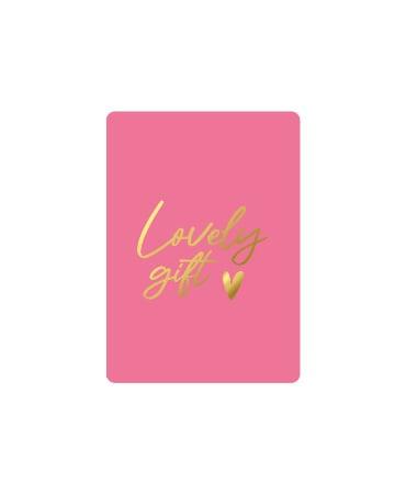 3x Mini kaartje Lovely Gift (Cadeaukaarten A7), Diversen, Wenskaarten, Nieuw, Verzenden
