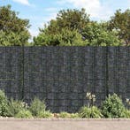vidaXL Tuinschermen 4 st 35x0,19 m PVC grijs, Tuin en Terras, Verzenden, Nieuw