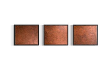 Dorota Kozak - Burnished Horizon | Original Copper Textured, Antiek en Kunst
