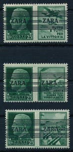 Duitse Rijk - Bezetting van Zara 1943 - Vrijpostzegel, Gestempeld