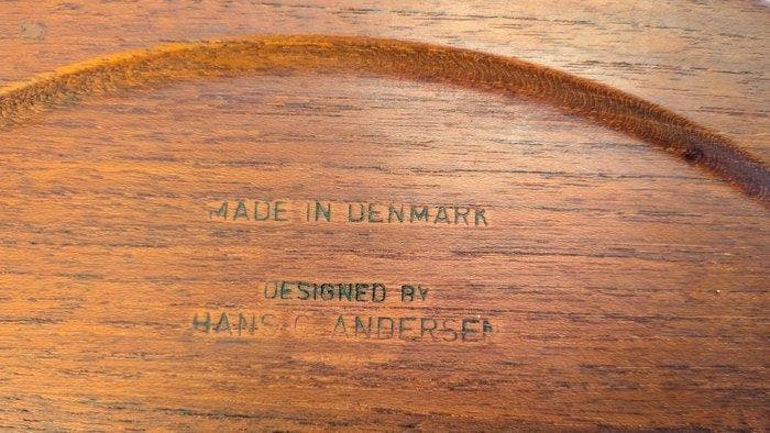 Hans J. Andersen - Bijzettafel - Teak - Bijzettafel of, Antiek en Kunst, Antiek | Meubels | Stoelen en Sofa's