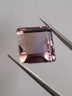 Natural purple and yellow Ametrine - 13.178 ct - octagon, Verzenden, Nieuw