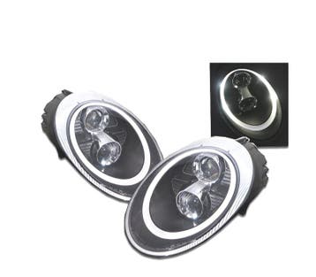 PHARES POUR PORSCHE CARRERA 997 04-09 ANGELS EYES FOND NOIR, Auto-onderdelen, Verlichting, Verzenden, Nieuw