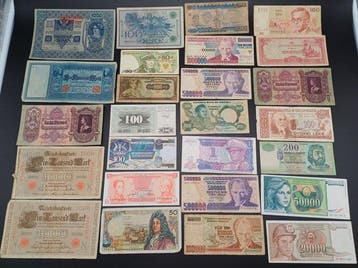 Monde. - 105 Banknotes - Various Dates (Sans prix de