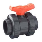 Pvc kogelkraan 75mm dubbele wartel  PN10 (Pvc materiaal), Verzenden, Nieuw
