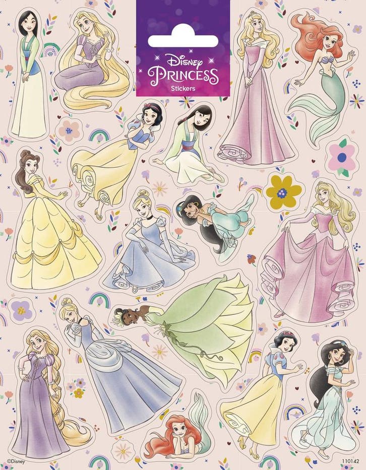 Disney Prinsessen Stickers Groot, Hobby en Vrije tijd, Feestartikelen, Nieuw, Verzenden