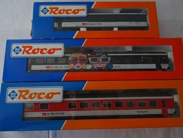 Roco H0 - 44334,44473,44269 - Modeltrein personenwagen (3) -, Nieuw