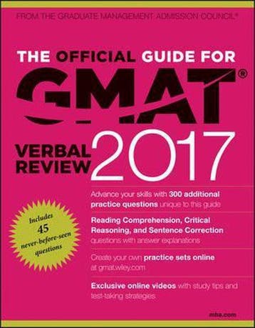 The Official Guide for GMAT Verbal Review 2017 with Online, Verzenden, Gelezen, Gmac (Graduate Management Admission Council)