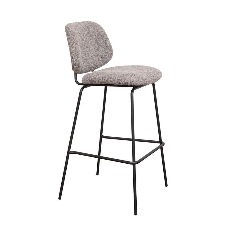 Nieuwe Barstoel Berry - Zwart/Grijs, Maison & Meubles, Tabourets de bar, Enlèvement