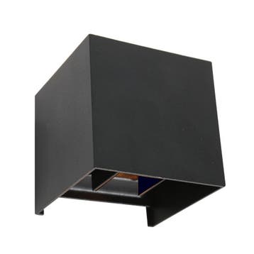 2dekans | Wandlamp Muro 3098ZW Zwart - Modern - Kunststof,, Ophalen of Verzenden, Nieuw