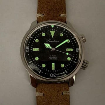 Landeron Compressor Automatic - Vintage Patina - Heren -, Nieuw