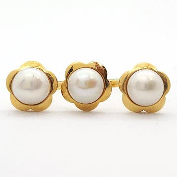 Ensemble de bijoux 2 pièces - 18 carats Or jaune Perle