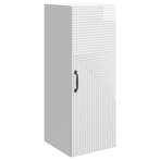 vidaXL Wandkast Hoogglans Wit 33 x 34,5 x 90 cm Bewerkt hout, Verzenden, Nieuw