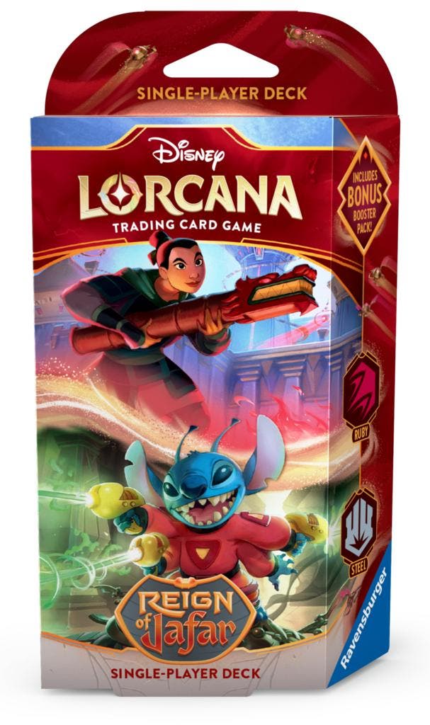 Disney Lorcana: Reign of Jafar Mulan & Stitch Starter Deck, Hobby en Vrije tijd, Verzamelkaartspellen | Overige, Nieuw, Ophalen of Verzenden
