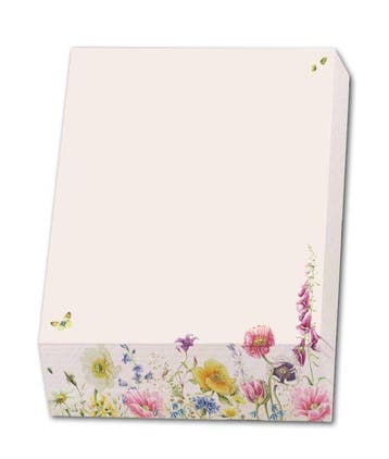 Memo blocnote: Wild Flower Field, Janneke Brinkman-Salentijn, Ophalen of Verzenden
