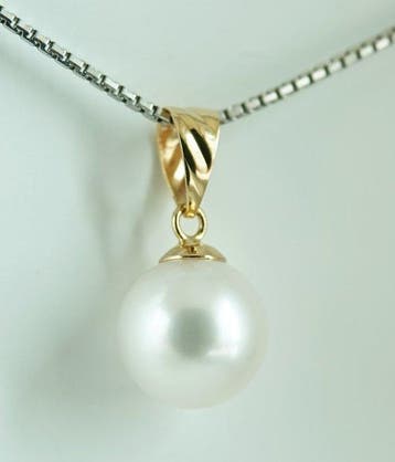Sans prix de réserve - Pendentif - 18 carats Or jaune Perle