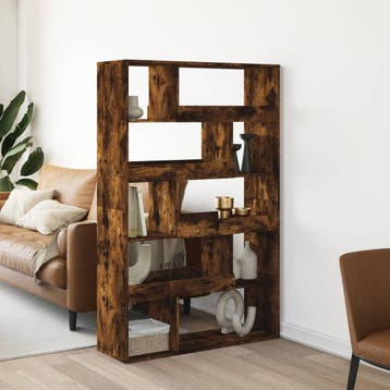 vidaXL Boekenkast 100x33x156,5 cm bewerkt hout gerookt, Verzenden, Nieuw
