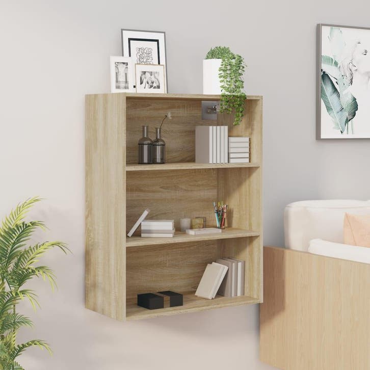 vidaXL Hangkast 69,5x32,5x90 cm sonoma eikenkleurig, Maison & Meubles, Armoires | Dressoirs, Envoi