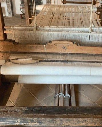 Antichi tessuti fatti al telaio manuale - Textiel - 580 cm -
